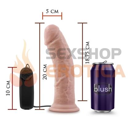 Vibrador 8 pulgadas con sopapa